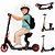 Patinete Elétrico 200w Com Banco Dobrável Led 21,6v 16km/h Preto - 82929 - Imagem 8