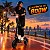 PATINETE ELÉTRICO COM AMORTECEDOR OFF-ROAD 800W Dobrável Laranja - 82049 - Imagem 10