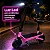 Patinete Elétrico 350w Dobrável Com Banco E Suspensão Rosa - 82918 - Imagem 3