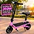 Patinete Elétrico 350w Dobrável Com Banco E Suspensão Rosa - 82918 - Imagem 8