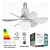 Lampada LED 100w Com Ventilador + Controle - 84547 - Imagem 5