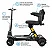 Scooter Motorizada 120kg Cadeira Elétrica Dobrável Idoso Cinza - 82976 - Imagem 3