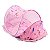 Berço Mosquiteiro para Bebe com Tenda e Cercadinho Portátil - Rosa Barquinho - 82397-4 - Imagem 1