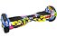 Skate Elétrico com Bluetooth Hoverboard e Roda de 6.5" Polegadas -  Bivolt - Amarelo Palhaço - 26993 - Imagem 3