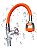 Torneira Flexível Gourmet de Bancada com 1/4 de Volta com Switch - Laranja - 83053 - Imagem 1
