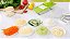 Cortador e Fatiador De Legumes/Frutas Com 5 Lâminas Verde - 82494 - Imagem 6