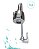 Torneira Flexível Gourmet de Parede com 1/4 de Volta com Switch - Prata - 83057 - Imagem 4