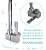 Torneira Flexível Gourmet de Parede com 1/4 de Volta com Switch - Prata - 83057 - Imagem 2