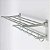 Suporte de Toalha Para Banheiro Dobrável de Aço Inoxidável Duplo - 83071 - Imagem 4