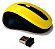 Mouse Sem Fio 1600Dpi USB 2.4ghz Compacto - Amarelo - 82007-3 - Imagem 1