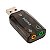 Placa de Som Usb 5.1 3D com Adaptador de Audio e Canais Noteboo PC - Preto - 81386 - Imagem 2