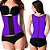Cinta Corselete Ajustável Modeladora com Alça para Abdômen - Roxo Tamanho M - 82029 - Imagem 2