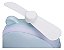 Mini Espelho Com Led e Ventilador Ursinho - Azul - 82977-1 - Imagem 3