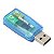 Placa de Som Usb 5.1 3D com Adaptador de Audio e Canais Noteboo PC - Azul - 81386 - Imagem 3