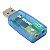 Placa de Som Usb 5.1 3D com Adaptador de Audio e Canais Noteboo PC - Azul - 81386 - Imagem 1