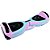 Skate Elétrico Hoverboard Original 6,5" Led com Alça - Rosa com Azul - 27069 - Imagem 2