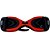Skate Elétrico Hoverboard Original 6,5" Led com Alça - Vermelho com Preto - 27070 - Imagem 1