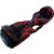 Skate Elétrico Hoverboard Original 6,5" Led com Alça Grande - Fogo Vermelho - 27097 - Imagem 1