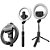 Ring Light 6 Polegadas com Tripé Conexão Bluetooth e Bastão Pau Selfie Preto - 81188 - Imagem 3