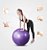 Bola Suíça Pilates Yoga Fisioterapia 75cm Anti-estouro Bomba Inclusa - Prata - 81192 - Imagem 4