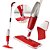 Mop Spray Magico Com Reservatório Rodo De Limpeza Microfibra Vermelho - 81191 - Imagem 2