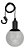 Luminária Bola De Algodão Pendente De Led Rgb Com Suporte Branco - 83047 - Imagem 1