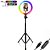 Iluminador Led Ring Light Rgb 26cm + Tripé 160cm - 81532 - Imagem 1