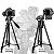 Tripé Telescópico para Câmera Digital Profissional Preto 1,70m - 82608 - Imagem 2