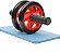 Roda Abdominal Dupla Acessórios Ginastica Vermelho - 82095-1 - Imagem 1