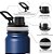 GARRAFA TÉRMICA ESPORTIVA AÇO INOX 800 ML AZUL - Imagem 3