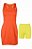 VESTIDO ASICS W TENNIS + SHORTS LARANJA - Imagem 5