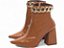 Bota Feminina Bico Fino Cano Médio Caramelo - Imagem 5
