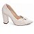 Sapato Scarpin Verniz Off White - Imagem 1