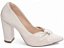 Sapato Scarpin Verniz Off White - Imagem 2