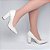 Sapato Scarpin Verniz Off White Salto Grosso - Imagem 6