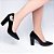 Sapato Scarpin Verniz Preto Salto Grosso - Imagem 6