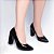 Sapato Scarpin Verniz Preto Salto Grosso - Imagem 7