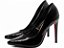 Sapato Scarpin Verniz Preto Salto 12 - Imagem 3