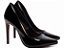 Sapato Scarpin Verniz Preto Salto 12 - Imagem 4