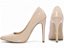 Sapato Scarpin Verniz Bege Salto 12 - Imagem 2