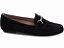 Mocassim Feminino Camurça Preto com Bico Alongado - Imagem 4
