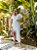 Vestido Longo com Fenda Branco - Imagem 2