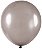 BALÃO LISO - ART-LATEX Nº 09 - METAL (EFEITO PEROLADO) - PRATA/CINZA  - Pacote com 50 unidades - Imagem 1