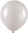 BALÃO LISO - ART-LATEX Nº 09 - METAL (EFEITO PEROLADO) - BRANCO  - Pacote com 50 unidades - Imagem 1