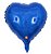 BALÃO METALIZADO CORAÇÃO - HOLOGRÁFICO AZUL - SÃO ROQUE - 45 CM - 1 unidade - Imagem 1