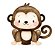SILHUETA DECORATIVA PARA MESA - SAFARI - MACACO- 1 unidade - Imagem 1