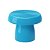 BANDEJA REDONDA ALEGRA 20 CM + PÉ (VASO) 15 CM - AZUL CLARO - Produfest - Imagem 1