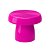 BANDEJA REDONDA ALEGRA 20 CM + PÉ (VASO) 15 CM - ROSA PINK - Produfest - Imagem 1