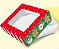 CAIXA PARA DOCES NATAL - 7,5 x 7,5 x 3,5 - 1 unidade - Imagem 1