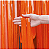 CORTINA DECORATIVA METALIZADA -  100X200 CM - LARANJA - 1 unidade - Imagem 2